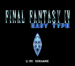 Final Fantasy IV - Easy Type Title Screen